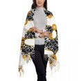 thumbnail image 4 of Personalized Printed Golden Chains And Spotted Long Pile Fringe Men Scarf Women'S Anti Chill Scarf, 4 of 7