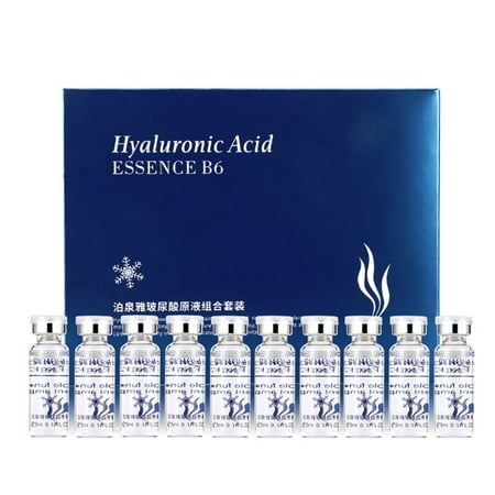 10pcs Hyaluronic Acid Serum Skin Repair Anti Wrinkle Vitamin B6 Anti Aging Skin Care Essence