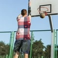 thumbnail image 5 of Naloa Heart Plaid Basketball Jersey Reversible Men's Mesh Athletic Sports Shirts Training Practice S-4XLSmall, 5 of 6