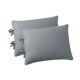 thumbnail image 4 of Fundas de almohada de microfibra de poliéster, cómodas y transpirables. Gris claro, 4 of 9