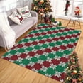 thumbnail image 3 of Christmas Indoor Doormat, Durable Xmas Welcome Mat 3'x5' Non Slip Entrance Rug with Rubber Backing, Machine Washable Winter Holiday Entryway Front Large Floor mat Red Small Carpet, 3 of 9
