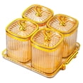 thumbnail image 1 of Plato para servir bocadillos de frutas secas Plato para aperitivos Tarros multiusos para dulces y nueces con Marrón, 1 of 9