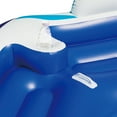 thumbnail image 2 of Summer Waves Inflatable 6 Person Party Pad Pool Beach Lake Float with Cupholders, 2 of 3