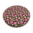 thumbnail image 2 of Lsque Strawberry Round Bar chair cushion covers Velvet Fabric Premium Comfort Protects from Scratches and Stains for 14-17 Inch Chair- 13 inch, 2 of 7