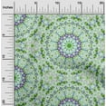 thumbnail image 2 of oneOone Cotton Cambric Green Fabric Mandala Sewing Material Print Fabric By The Yard 56 Inch Wide, 2 of 5