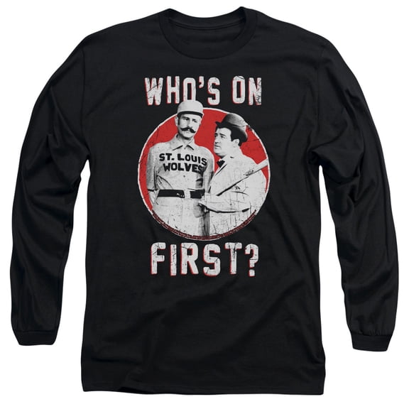 Abbott & Costello Men's First Long Sleeve T-Shirt Black