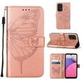 thumbnail image 2 of Wallet Case for Samsung Galaxy A33 5G 6.4 Inch with Wrist Strap Card Holder Slots Kickstand Flip Folio Case, Butterfly Pattern PU Leather Luxury Bracket Shockproof Protective Phone Cover,Rosegold, 2 of 12