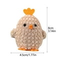thumbnail image 2 of Easter Cartoon Three Colorful Chicken Costume Pendant For Party Plush Chick Figurine Easter Decorations Home Decor, 2 of 6