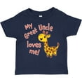 thumbnail image 3 of Inktastic My Great Uncle Loves me- cute giraffe Boys or Girls Toddler T-Shirt, 3 of 5
