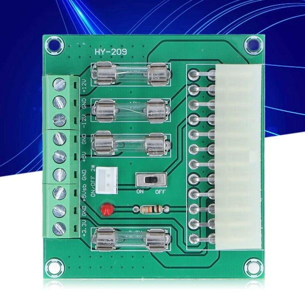 Módulo adaptador de fuente de alimentación ATX interfaz de entrada de 24 pines y 20 pines placa adaptadora de corriente ATX de escritorio para equipos electrónicos ANGGREK Otros
