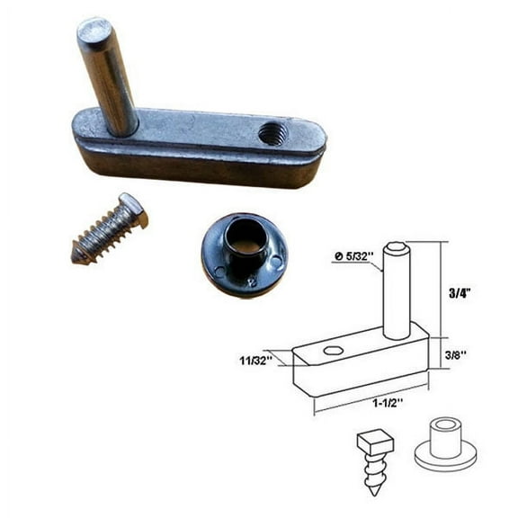 Gordon Glass Pivot Block with 3/4" Pin for Framed Swing Shower Door