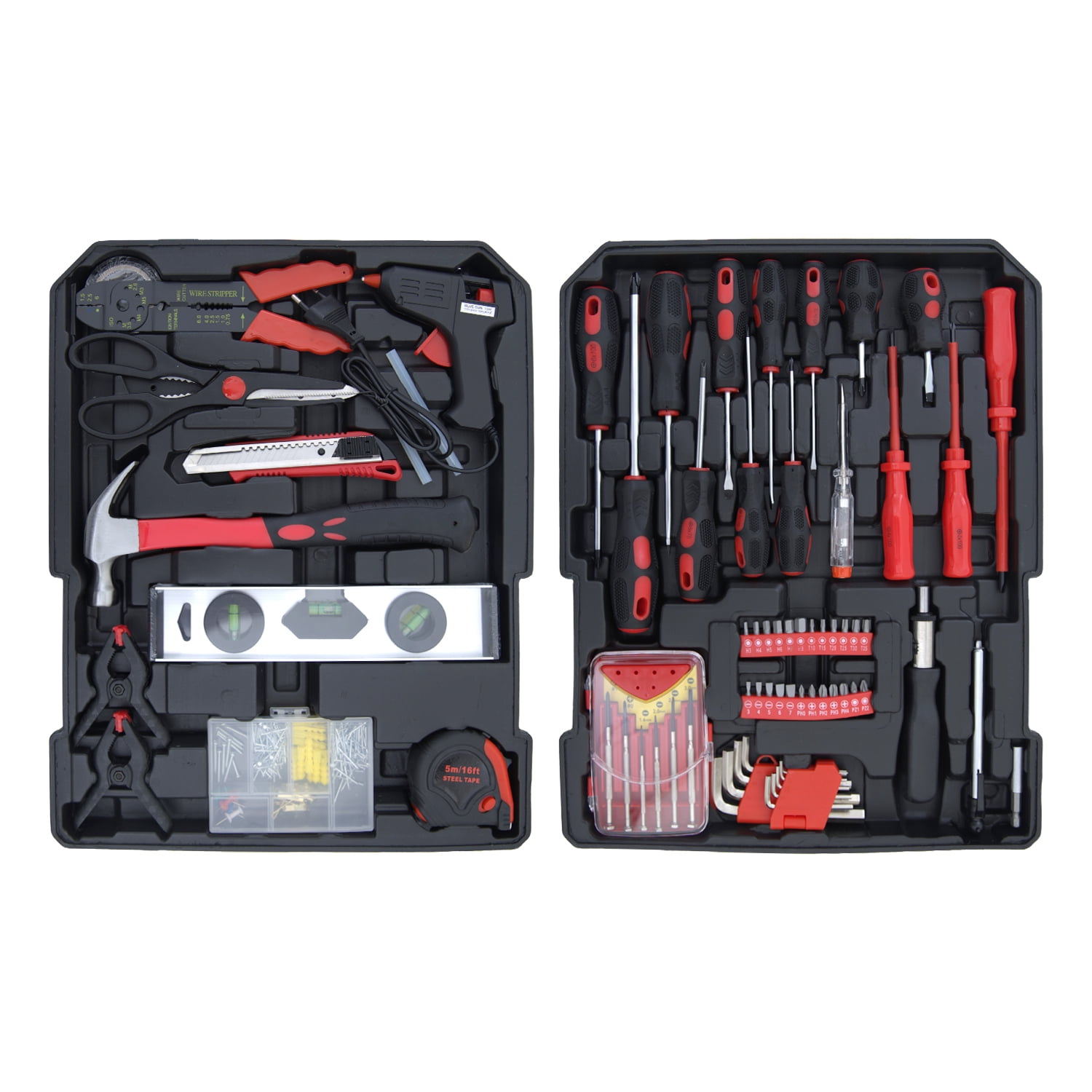 Hantinstom 900PCS Complete Home Tool Set Versatile Rolling Tool Kit for Professional Repair and Maintenance - Heavy and Duty Portable Tool Box with Wheels
