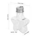 thumbnail image 2 of 20 bolas de plástico transparente rellenables con forma de estrella de 50 ml para decorar el árbol de Navidad, hacer dulces, bebidas o botellas de los deseos., 2 of 6