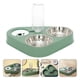 thumbnail image 4 of Dispensador de agua de perro desenchufada de gato mascota con cuencos de acero inoxidable, 4 of 5
