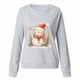 thumbnail image 4 of Futezty Christmas Sweatshirts for Women Novelty Funny Santa Xmas Tree Graphic Pullover Tops Loose Casual Fleece Shirts, 4 of 4