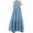 QR1_Blue, variant on Meichang Sleeveless Long Maxi Dresses for Women Summer V Neck Cotton Linen Sundresses Swing Loose Fit Ruffle Hem Long Dress Women Summer Dresses