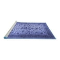 thumbnail image 2 of Ahgly Company Machine Washable Indoor Round Persian Blue Traditional Area Rugs, 3' Round, 2 of 4