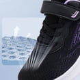 thumbnail image 6 of Children's Wide Width Sneakers Arch Support Non Slip Tennis Athletic Running Shoes Sports Lightweight Walking Footwear Black Size 3 Big Kid, 6 of 8