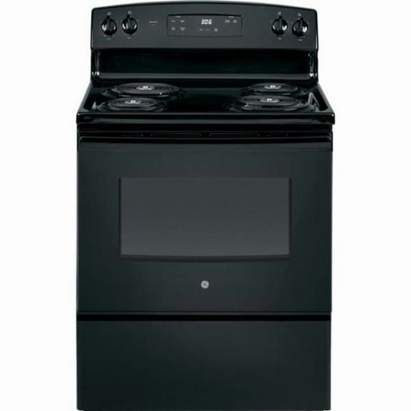 Natural Gas Electric Range, Black