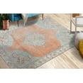 thumbnail image 3 of Orange Rugs, Medallion Rugs, Ethnic Pattern Rug, Chenille Printed Design Rugs, Turkish Rug, Car Mat, Machine Washable Rug, Luxury Rug, Runner Rug, 1.7'x2.3' - 50x70 cm, 3 of 8