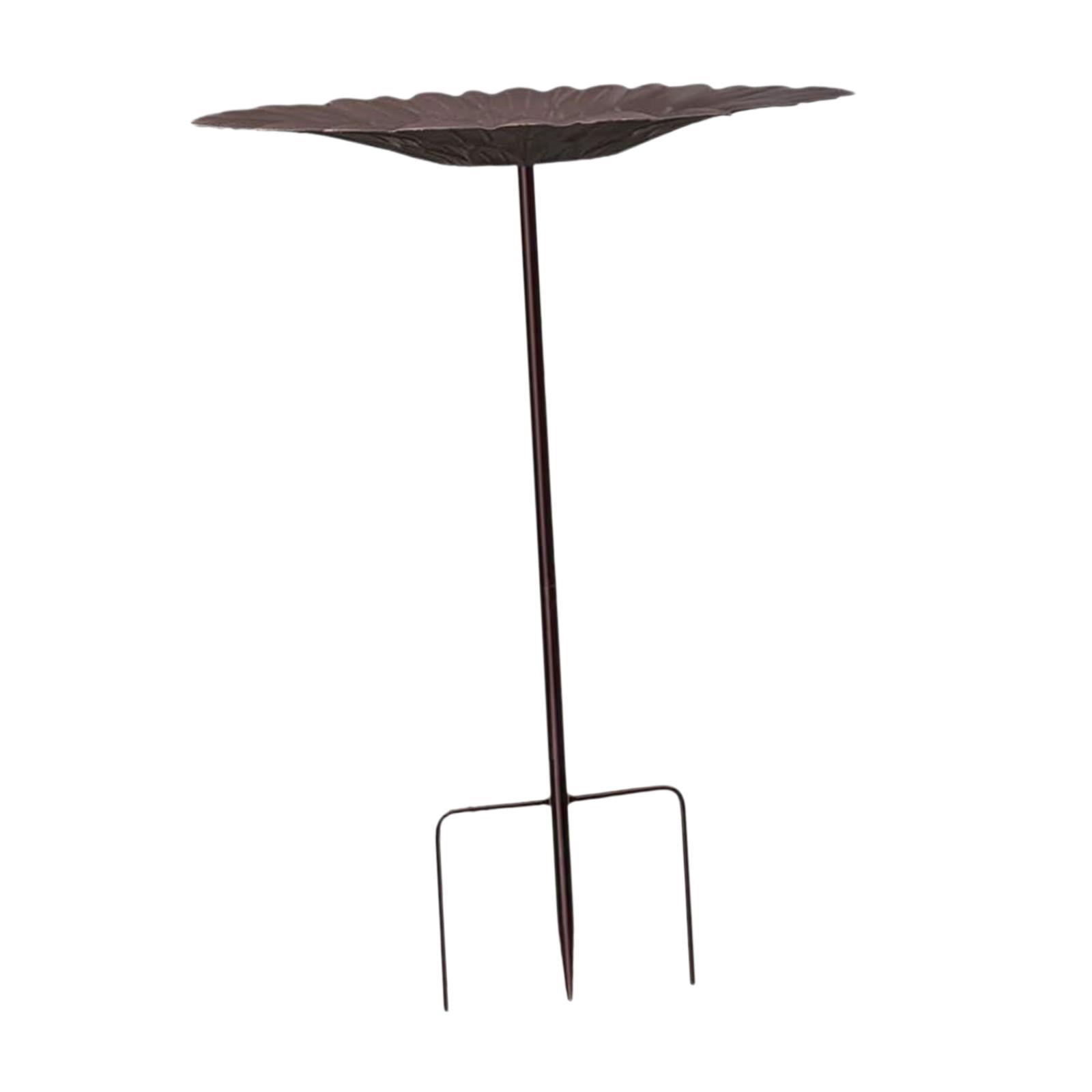 figatia Birdfeeder with Metal Stake Bird Feeder Decorative Stake Stand Bird Baths for Outdoors Garden Metal Bath for Lawn Patio