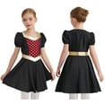 thumbnail image 6 of iiniim Girls Renaissance Victorian Short Sleeve Ruffled Royalty Princess Dress Black 10, 6 of 7