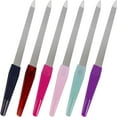 thumbnail image 1 of Dosaele 6 Pcs Lime à Ongles en Métal Lime en Acier Inoxydable pour Ongles Naturels Épée Lime à Ongles avec Pointe Pointue Poignée Antidérapante Lime à Ongles pour Femmes Motif Saphir, 1 of 7