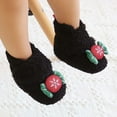 thumbnail image 2 of Cartoon Shoes for Babies Warm Soft Sole First Booties Winter Boots,Color:Black,6, 2 of 8