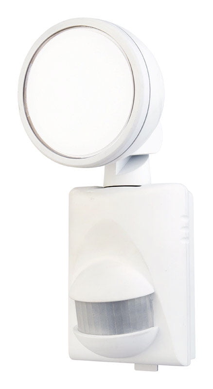 Heathco HZ-5990-WH-A White Battery Powered LED Motion Security Light