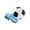 Blue, variant on Soccer Jersey Balloons Self-sealing Reusable Aluminum Foil Red White Plaid 50pcs Soccer Party Decorations Birthday Sports Theme Party Supplies