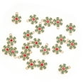 thumbnail image 3 of Adorables colgantes de copos de nieve para hacer joyas y manualidades DIY. 20 piezas de dijes navideños de aleación, 3 of 8