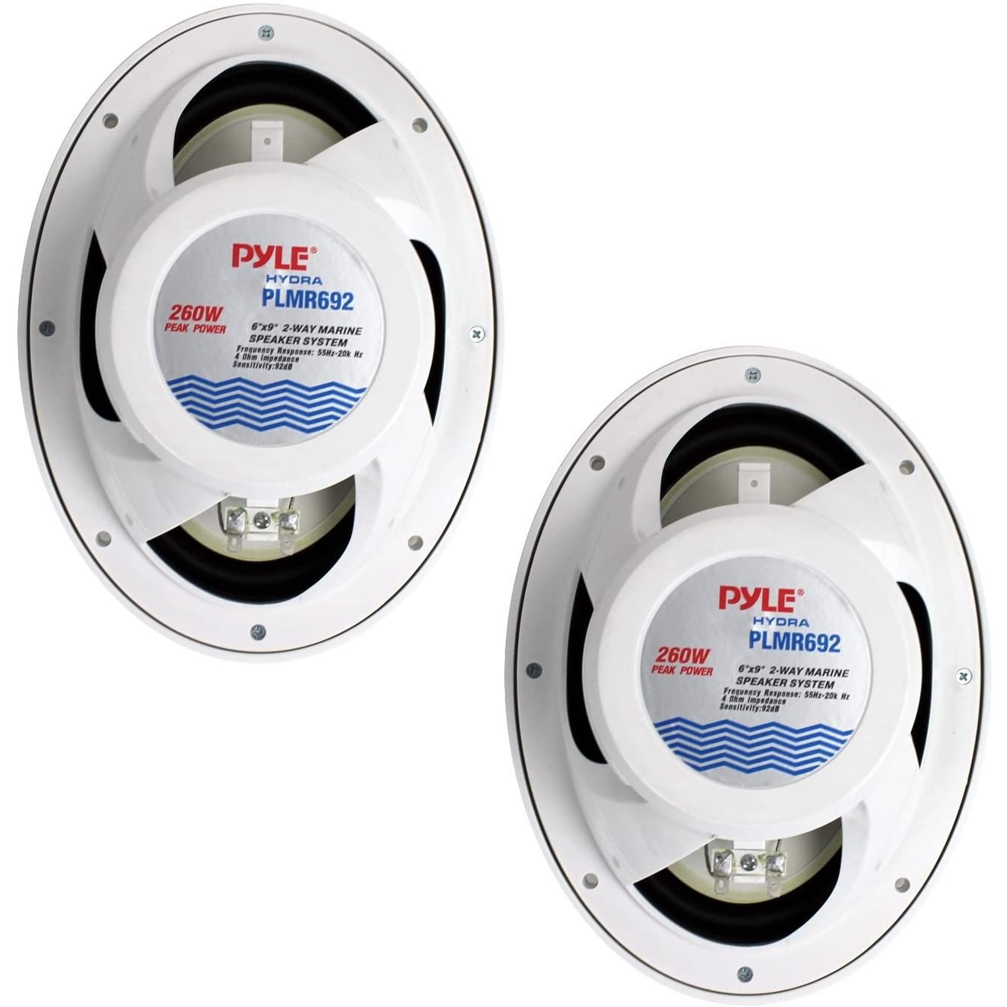 Haut-Parleurs Marins Pyle 240W – Enceintes 2 Voies Étanches 16,5 Cm Blanc (Paire)