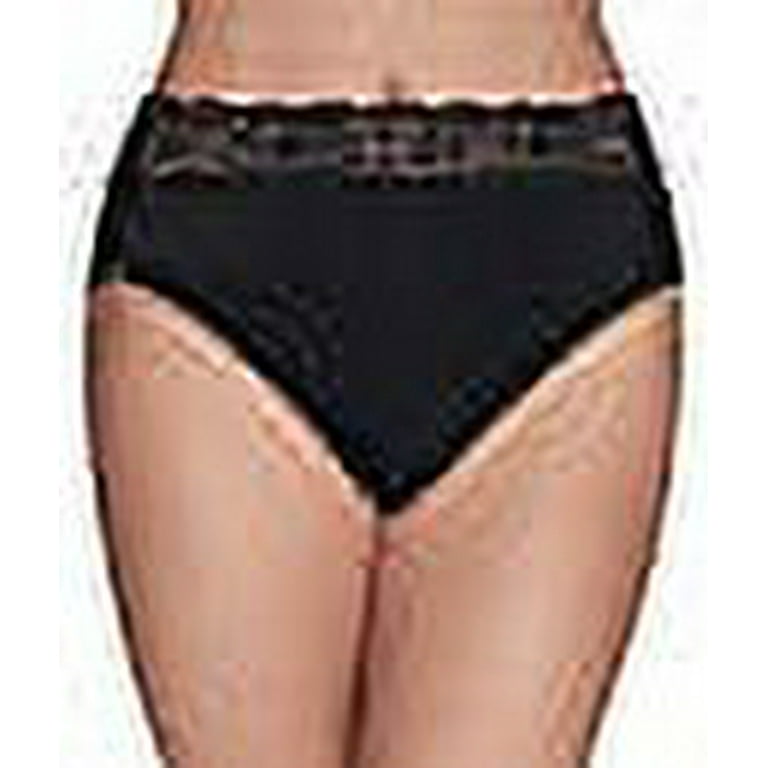 Women's Vanity Fair 13280 Flattering Lace Ultimate Comfort Hi-Cut Panty  (Designer Red Stripe 9) 