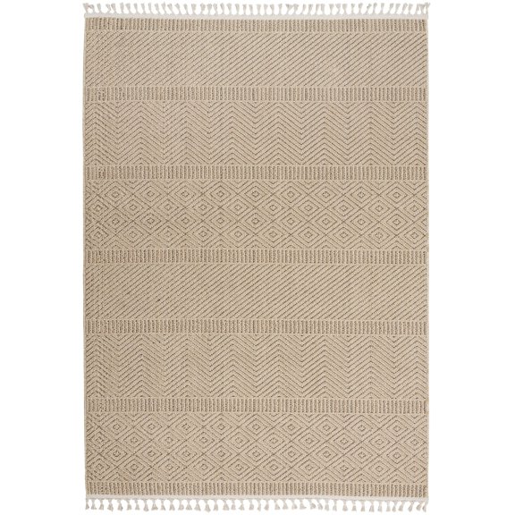 Nourison Elwood ELW06 Indoor only Area Rug - Mocha 5'3" x 7'11"