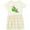 Natural with Stripes, variant on Inktastic Cute Caterpillar on Leaf Girls Toddler Dress