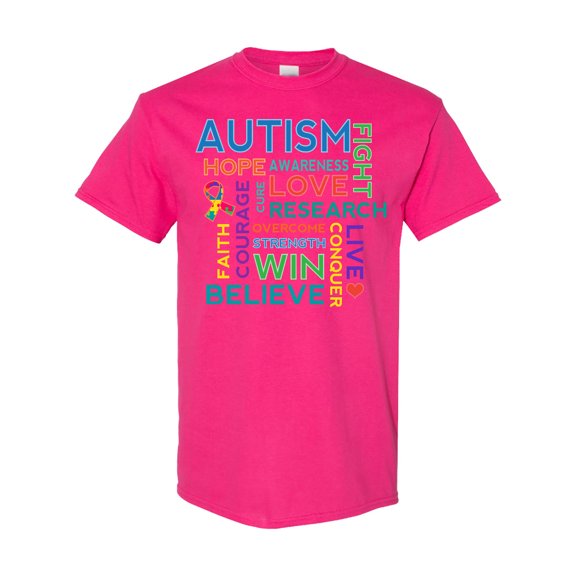 Inktastic Autism Support Slogan T-Shirt