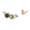 thumbnail image 5 of CarpNettore Hanging Wall Art Metal Wall Decor Nordic Iron Pendant Birds Figurine Animal Statue Decorative Sculpture with Lifelike Flower Leaves And Smooth Lines S, 5 of 8