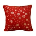 thumbnail image 2 of HongHeng Christmas Decorative Throw Pillow Covers Soft Faux Fur Pillow Cases Covers with Silver Snowflake Glitter Winter Pillowcases for Couch Sofa Bed Girls Room, 17 X 17 Inch, 2 of 6