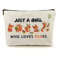 thumbnail image 1 of Bolsa de maquillaje Suemetic Fox Linen para mujeres y niñas de 25 x 5 x 18 cm, 1 of 6