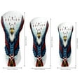 thumbnail image 3 of Golf Club Head Cover Waterproof Leather for Driver Golf Accessories Men Women Golf Gift for Golfers 1/3/5 Fairway Wood Cover USA Flag Eagle Pattern, 3 of 5