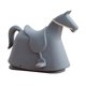 thumbnail image 4 of Mecedora con forma de caballo, taburete mecedora artesanal, juguetes creativos para montar, mecedora para niños, juguete para interior, dormitorio, Azul, 4 of 8