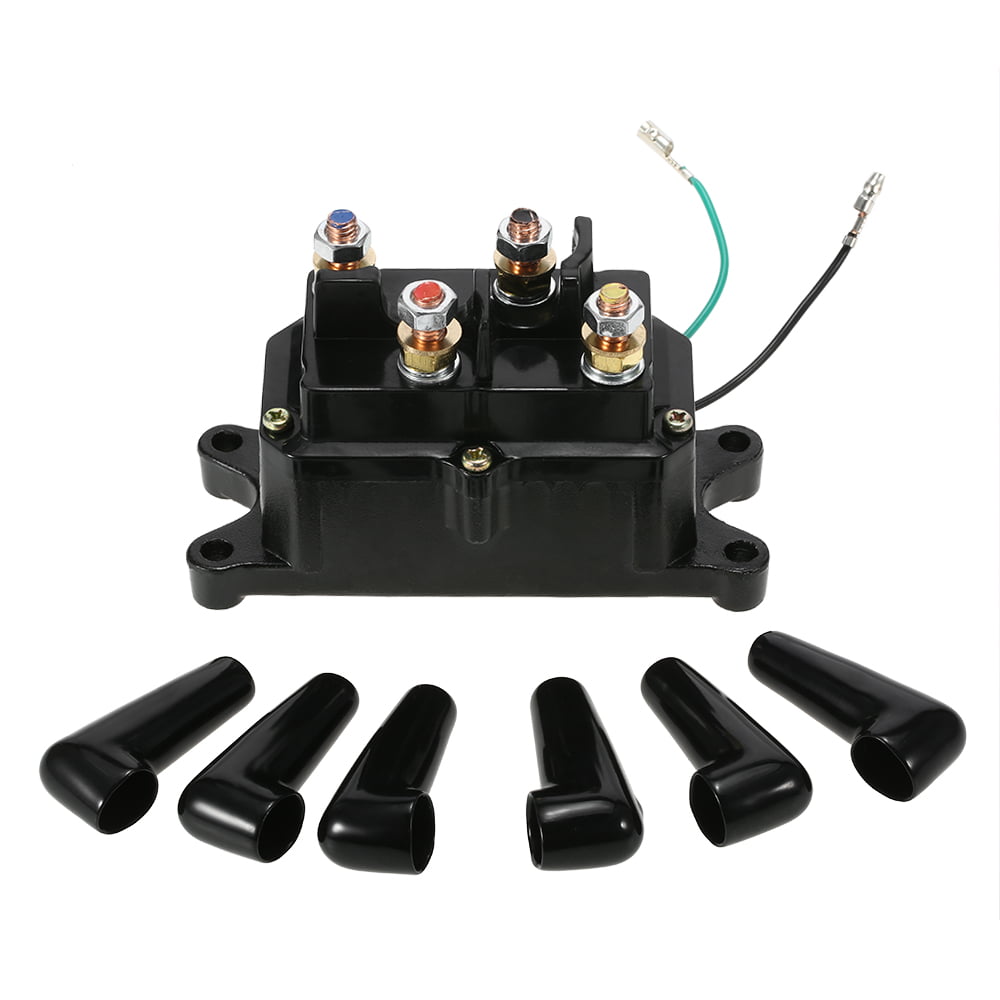 12V solenoid relay contactor winch rocker switch thumb for ATV UTV universal kit