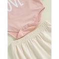 thumbnail image 7 of Suealasg Infant Girl Fall Outfits 3Pcs Baby Girl Clothes SetLetter Print Long Sleeve Romper Long Pants Headband 3 6 12 18 Months Newborn Girls Autumn Clothing, 7 of 7