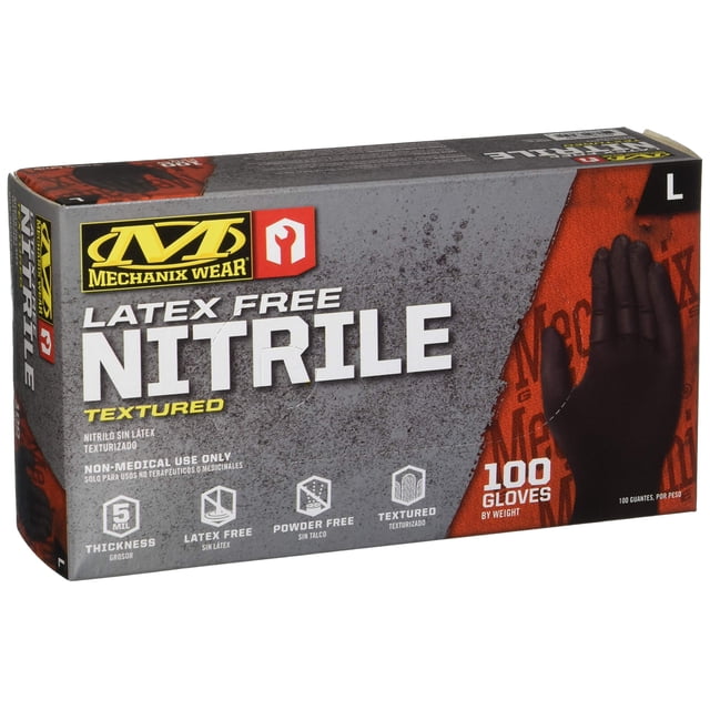 Guantes desechables Mechanix Wear D03-05-010-100 Nitrile