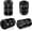 Black, variant on Universal Tire Valve Stem Caps, 4 Pack Anti-Corrosion Aluminum Alloy Valve Covers, Metal Tire Air Caps with Rubber O-Ring Seal for Cars Trucks SUVs Motorcycles Bikes, Blue