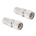 thumbnail image 1 of Adaptador Coaxial de latón niquelado, contacto BNC hembra a mini conector RF UHF, 2 uds., 1 of 5