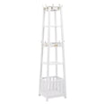 thumbnail image 4 of Linon Peggy Pyramid Hall Tree White with Rose Gold Hardware, 4 of 7