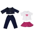 thumbnail image 4 of 4PCS Clothes for 18'' Doll White Shirt Tops Jeans Jacket Outfit Pants Trousers Dress Skirt Clothing, 4 of 5