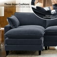 thumbnail image 4 of 151.5" Oversized Sectional Modular Sofa Modern 6 Seater U Shaped Couch Comfy with 3-Layer Cushion for Living Room Navy, 4 of 9
