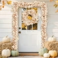 thumbnail image 3 of Fall Garland for Mantle Fall Thanksgiving Decorations for Home, 6 FT Fall Leaves Garland Hanging Artificial Autumn Foliage Garlands Thanksgiving Decor for Home Wedding Mantle Fireplace Party, 3 of 13